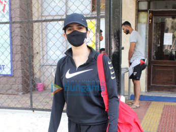 Photos: Sanya Malhotra snapped at the gym in Juhu
