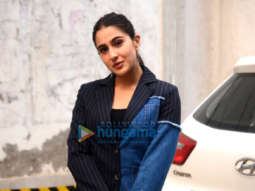 Photos: Sara Ali Khan snapped post a photo shoot in Filmcity