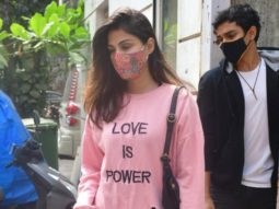Rhea Chakraborty with brother Showik Chakraborty spotted for house hunt in Bandra