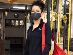 Sanya Malhotra spotted at a gym in Santacruz