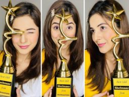 Shehnaaz Gill keeps it fresh with pop of colour as he receives special award from fans
