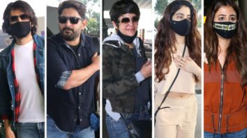 Spotted – Kartik Aaryan, Arshad Warsi, Mandira Bedi, Janhvi Kapoor, Khushi Kapoor and Nupur Sanon at Airport