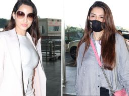 Spotted – Nora Fatehi and Hansika Motwani at Airport