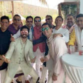 Varun Dhawan strikes a pose with his groomsmen ahead of his wedding with Natasha Dalal