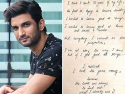 Sushant Singh Rajput’s sister shares a handwritten note by the late actor where he gets introspective of his life