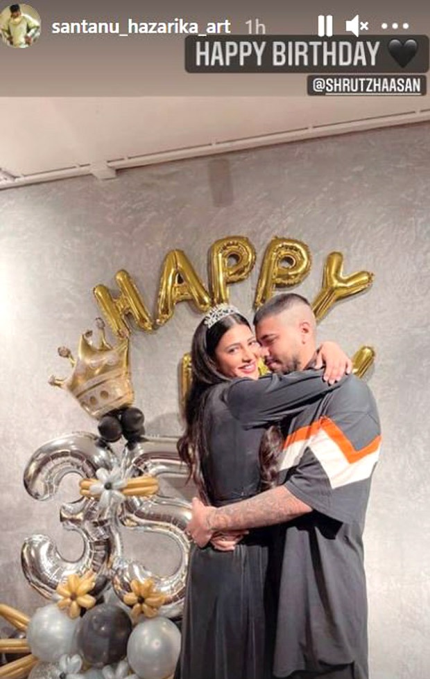 Shruti Haasan has a midnight birthday celebration; thanks her virtual family for making her day special