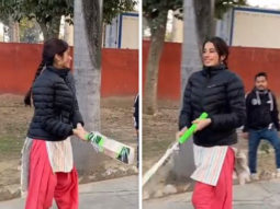 Janhvi Kapoor shows off her ‘pro’ batting skills in latest video