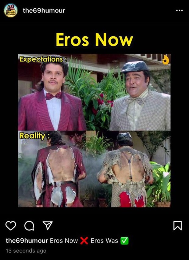 After Eros Now defaults on payments, disgruntled vendor resorts to memes; compares the company to Vijay Mallya