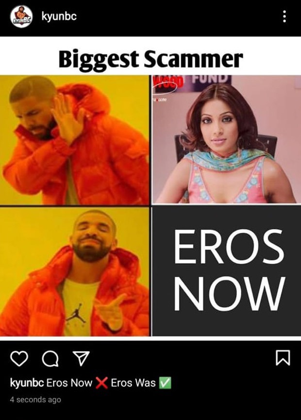 After Eros Now defaults on payments, disgruntled vendor resorts to memes; compares the company to Vijay Mallya