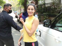 Ananya Panday spotted outside her yoga class in Khar