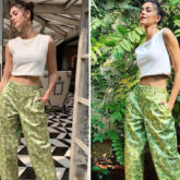 Ananya Panday’s kiwi print Selam Fessahaye pants perfect to spruce up your weekend outing wardrobe