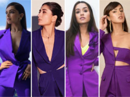 Deepika Padukone, Kareena Kapoor Khan, Rhea Chakraborty or Shraddha Kapoor – who slayed the sharp purple pantsuit?
