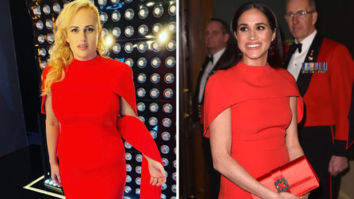 FASHION FACE OFF: Rebel Wilson wears same red cape dress as Meghan Markle for NFL Honors 2021
