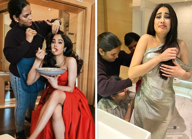 Janhvi Kapoor goes from looking a glam diva to struggling to fit in an outfit