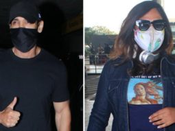 John Abraham & Richa Chaddha spotted at Airport