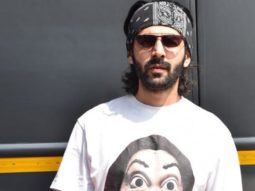 Kartik Aaryan spotted as he shoots for a brand