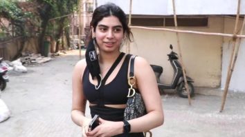 Khushi Kapoor spotted at pilates in Bandra