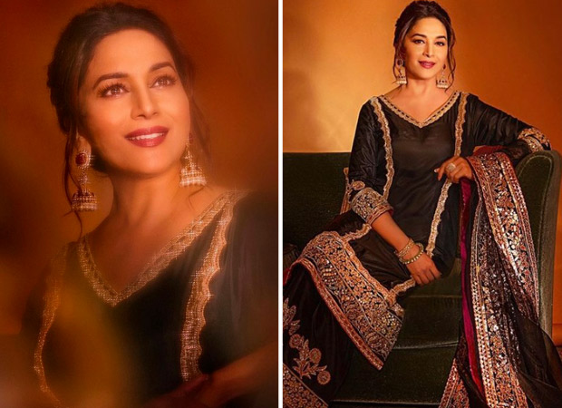 Madhuri Dixit exudes royalty in shades of black Manish Malhotra attire for Dance Deewane Madhuri Dixit exudes royalty in shades of black Manish Malhotra attire for Dance Deewane