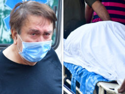PICTURES: Randhir Kapoor spotted at the hospital before arriving with Rajiv Kapoor’s mortal remains at their residence