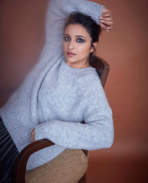 Parineeti Chopra is high on drama with blue smokey eye during The Girl On The Train promotions