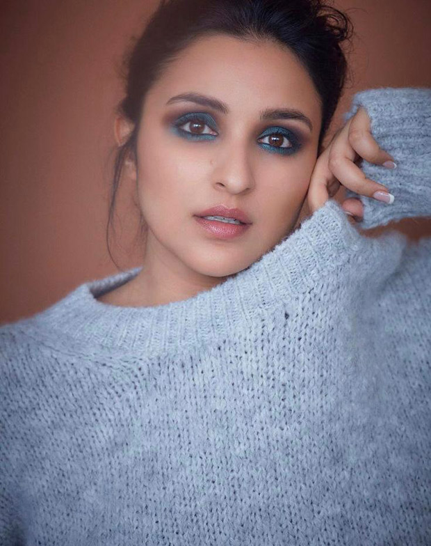 Parineeti Chopra is high on drama with blue smokey eye during The Girl On The Train promotions