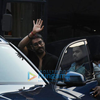 Photos: Ajay Devgn and MS Dhoni snapped at Film City in Goregaon