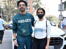 Photos: Aparshakti Khurana and Sanya Malhotra spotted in Juhu