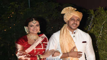 Photos: Dia Mirza and Vaibhav Rekhi pose for the paparazzi as married couple