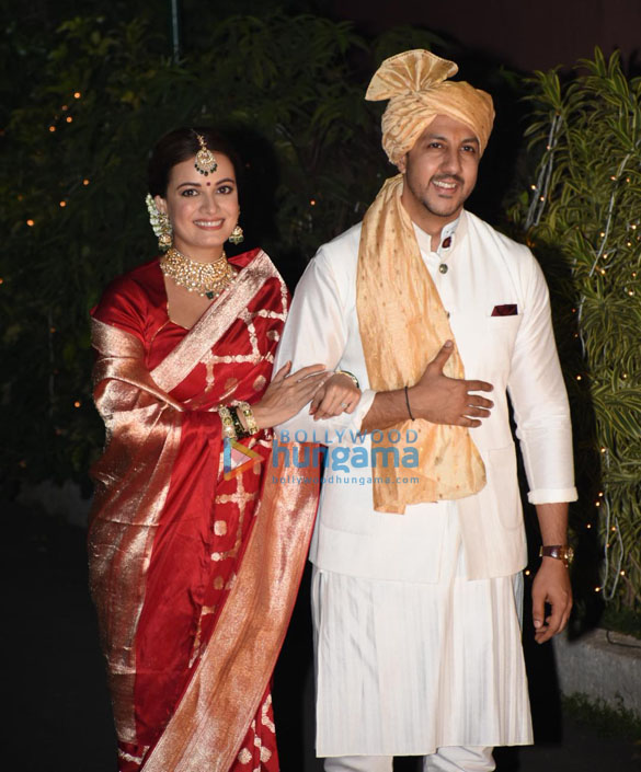 Photos: Dia Mirza and Vaibhav Rekhi pose for the paparazzi as married couple