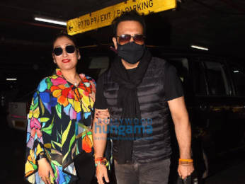 Photos: Govinda and Sunita Ahuja snapped at the airport