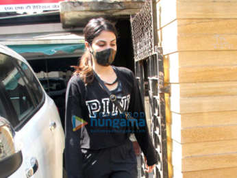 Photos: Rhea Chakraborty spotted at a gym in Bandra