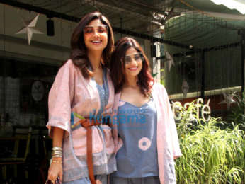 Photos: Shilpa Shetty and Shamita Shetty spotted at Farmers' Cafe in Bandra