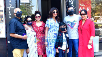 Photos: Shilpa Shetty and family spotted at Bastian