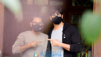 Photos: Sidharth Malhotra and Vishnu Varadhan spotted at a dubbing studio in Bandra