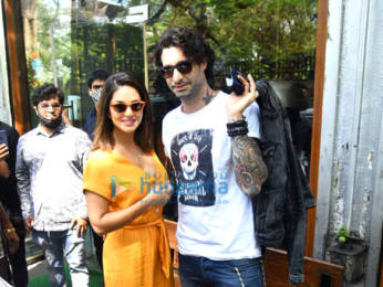 Photos: Sunny Leone and husband Deniel Weber snapped at Silver Beach cafe in Juhu