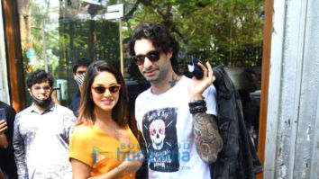 Photos: Sunny Leone and husband Deniel Weber snapped at Silver Beach cafe in Juhu