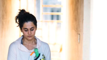 On the sets of the movie Shabaash Mithu