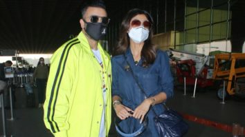 Shilpa Shetty and Raj Kundra spotted at Airport