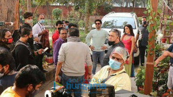 On The Sets Of The Movie Suswagatam Khushamadeed