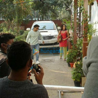 On The Sets Of The Movie Suswagatam Khushamadeed