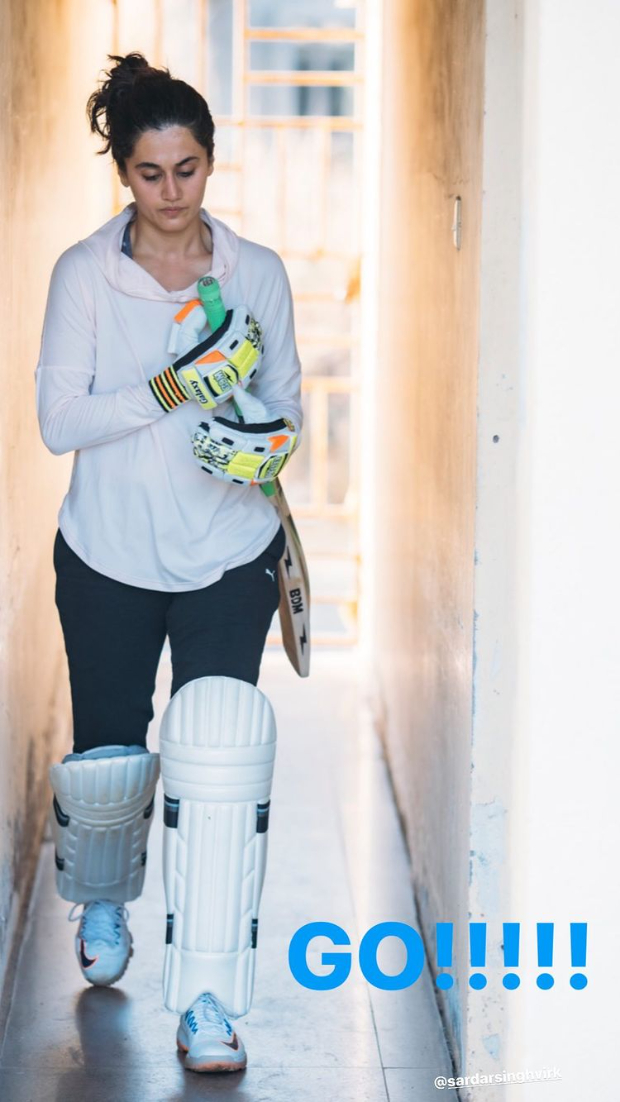 Taapsee Pannu continues her cricket training session for Mithali Raj biopic Shabaash Mithu