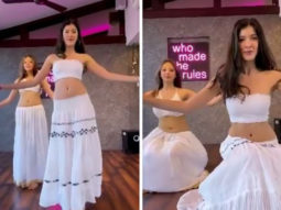 Shanaya Kapoor belly dances to Play Date song; steals Suhana Khan’s skirt for video
