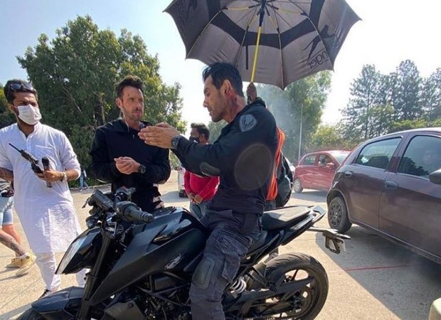 John Abraham shares a still from Attack doing what he does best