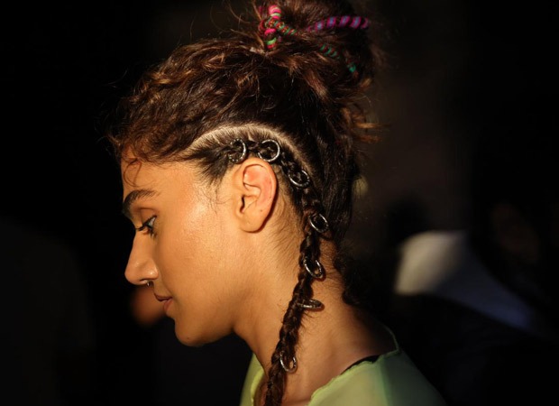 Taapsee Pannu flaunts her funky braided hairstyle in a still from Looop Lapeta