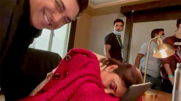 Ram Kapoor makes a funny video of co-star Shefali Shah on the sets of Vipul Shah’s ‘Human’!
