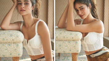 Ananya Panday is a sight to behold in white crop top and bikini bottoms 
