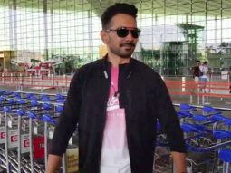 Abhinav Shukla snapped at airport departure