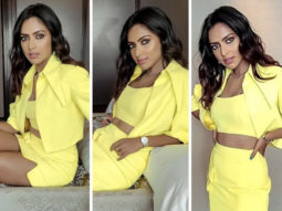 Amala Paul’s yellow co-ord set proves monotone fashion is always perfect option