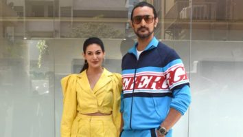 Amyra Dastur and Kunal Kapoor spotted during Koi Jaane Na promotions
