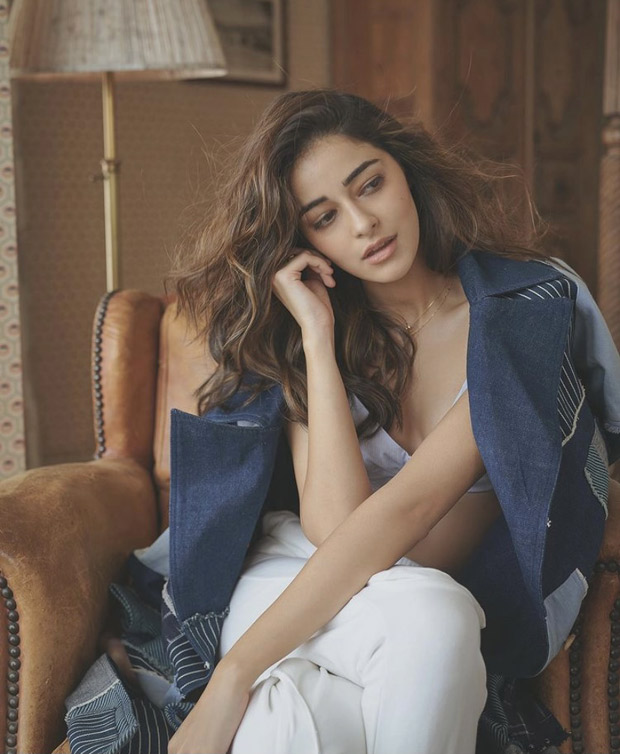 Ananya Panday is vibin' and thriving in bustier crop top, pants and oversized printed coat